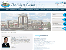 Tablet Screenshot of cityofparma-oh.gov